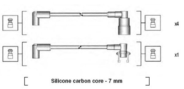 MAGNETI MARELLI Sytytysjohtosarja 941215070792